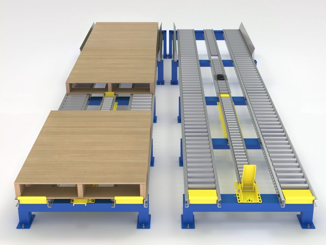 Layer Pick Separator for Pallet Flow - Mallard Manufacturing