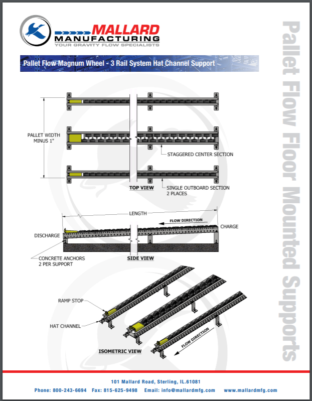 Floor-Mounted Pallet Flow Improves Warehouse Function & Reduces Costs