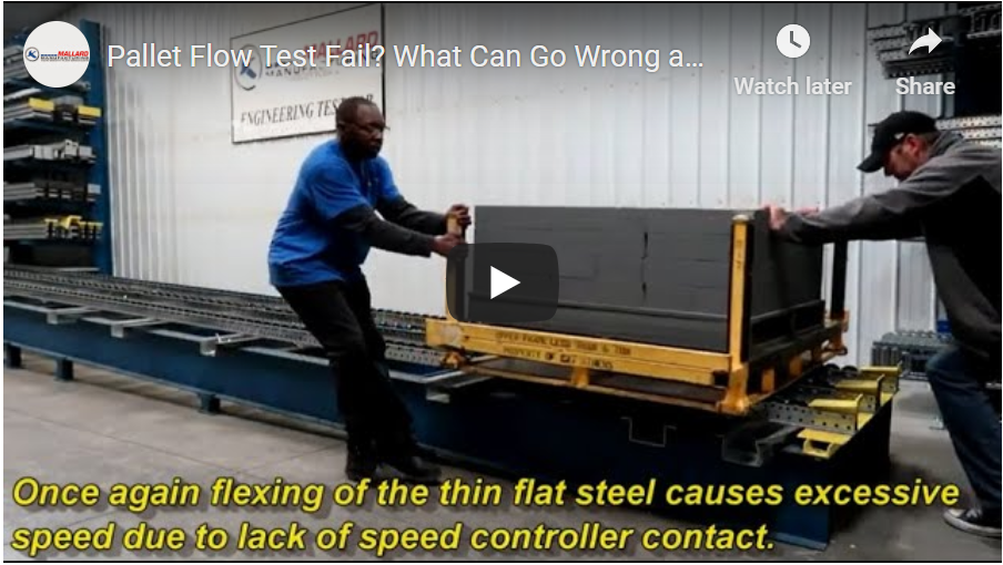 Pallet Flow Rack Video - Mallard Manufacturing