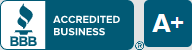 BBB A+ Rating from the Better Business Bureau