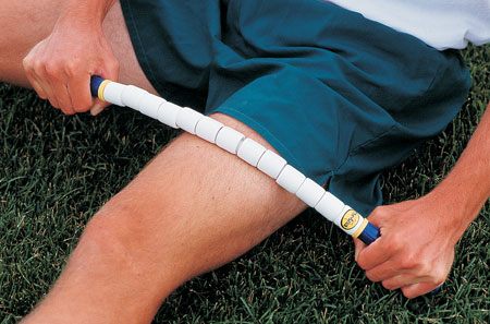  The Stick Original Body Stick Muscle Massager Designed for  Individuals with Average Body Mass, 24 Inches, White/Blue (75560) : Health  & Household