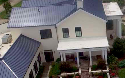 House after roof cleaning