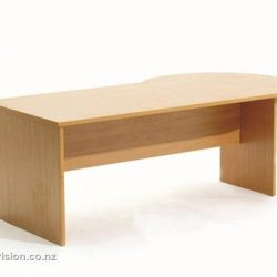 Wooden Office Desk With Rounded corner