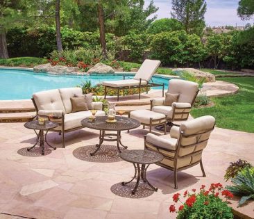 Shop our aluminum outdoor chairs and tables.