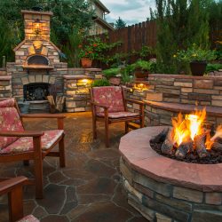 backyard fire kitchen