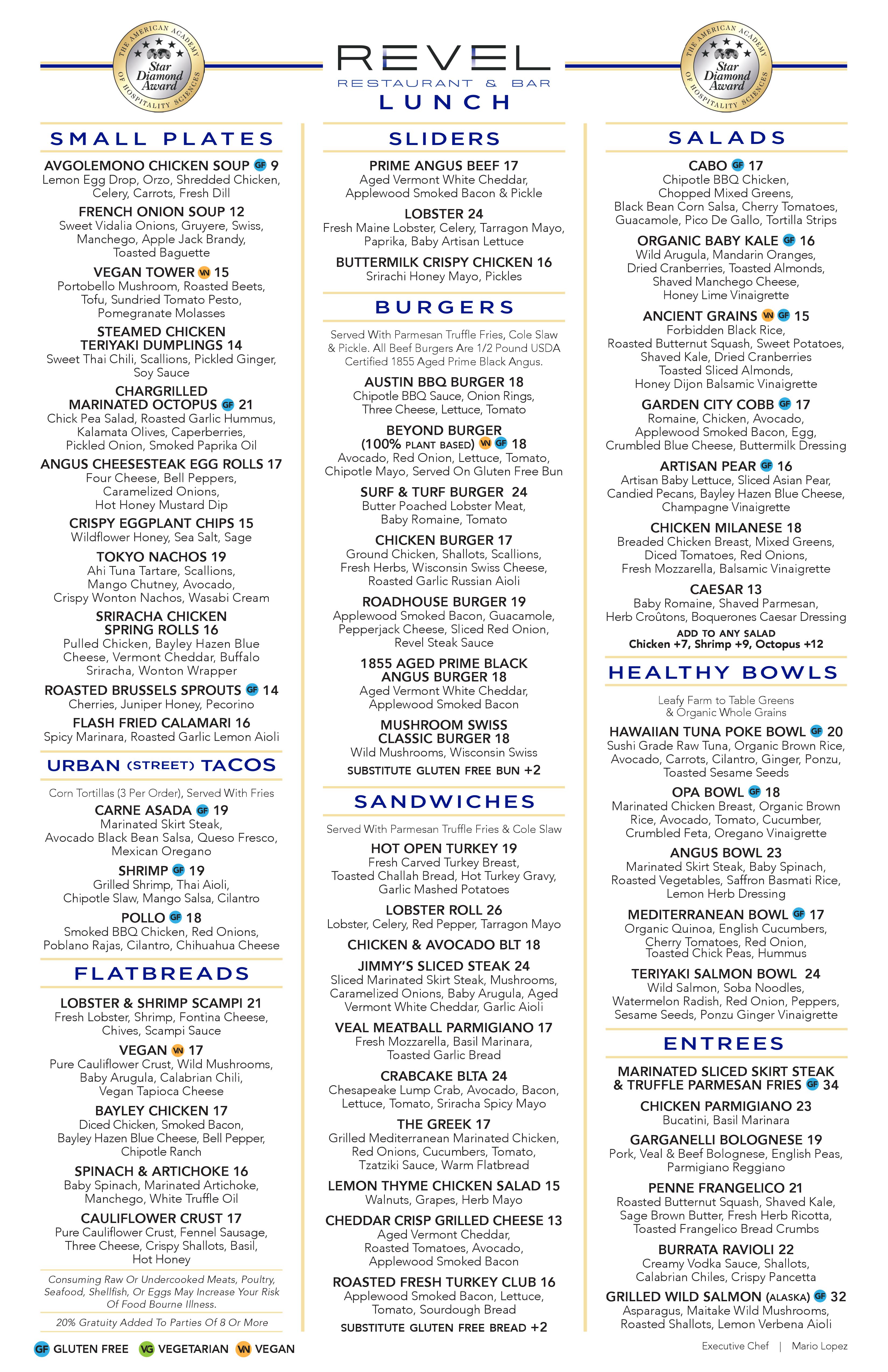 Lunch At REVEL Revel Restaurant & Bar