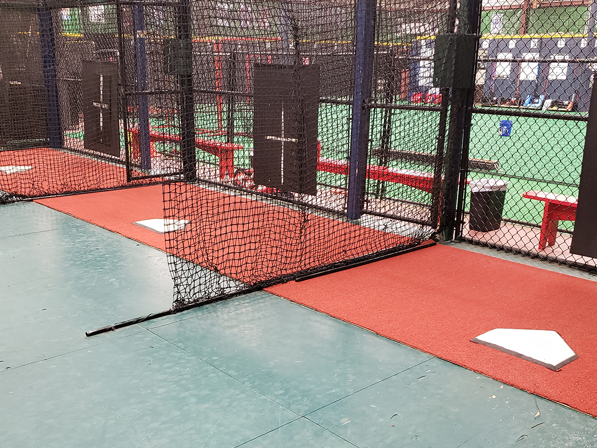 An image of Rip City Training’s indoor baseball and softball training facility.