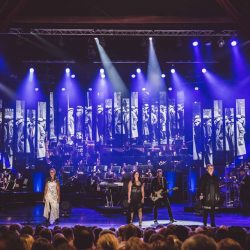 The talented musicians of Rocktopia – a show that combines a classical music show with rock music and an opera concert.