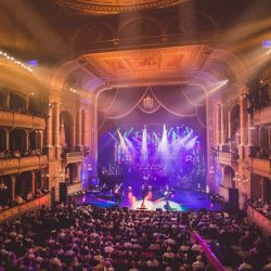An opera house where Rocktopia’s blend of classical, opera, and the best of classic rock is performed.