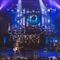 The stage where Rocktopia performs their blend of opera, classical music, and the best of classic rock.