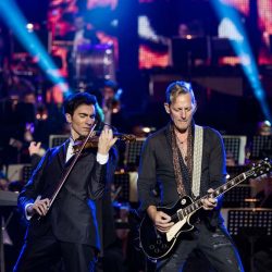 Violinist David Aaron Carpenter and guitarist Tony Bruno perfoming classical music and the best of classic rock with Rocktopia.