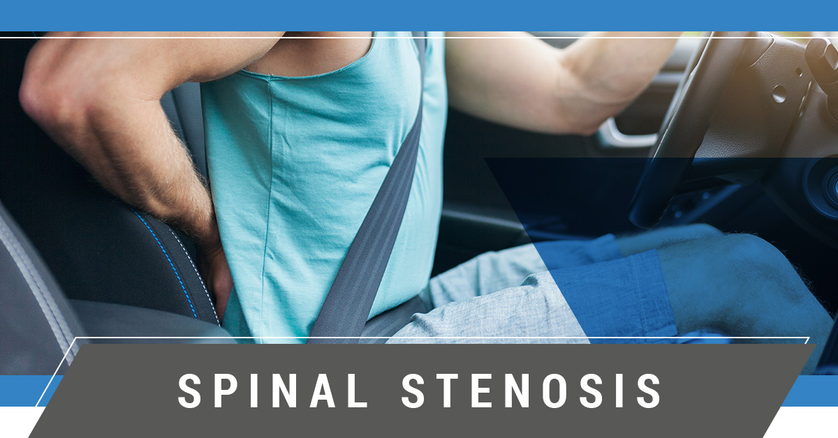 woman experiencing spinal stenosis pain
