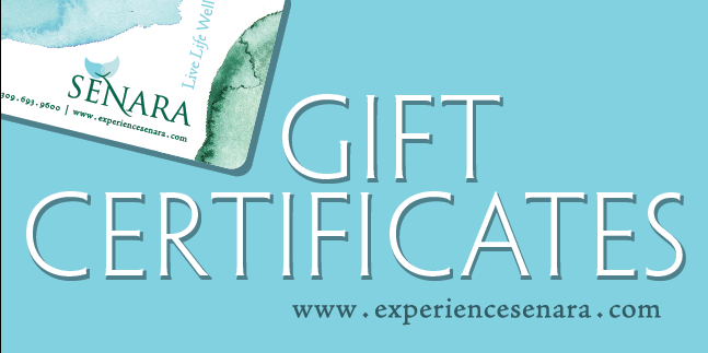 Senara Gift Certificates