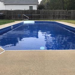Marco Island liner on a grecian pool