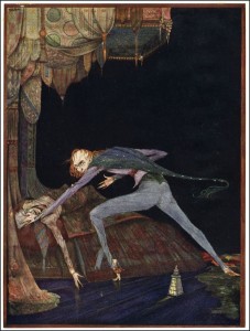 Edgar Allen Poe's "The Tell-Tale Heart" illustrated by Harry Clarke