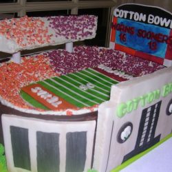 Cotton Bowl Sculpted Cake