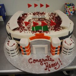 Alabam Crimson Tide Specialty Sculpted Graduation Cakes | custom sports cakes | grooms cake | Arlington, TX