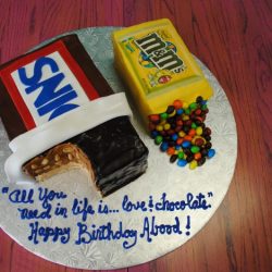 custom sculpted cakes, snickers bar cake, candy bar cake, chocolate bar cake, wedding cakes dallas | Arlington, TX