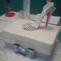 High Heel Shoe cakes | silver cakes | dallas bakery | fort worth bakery
