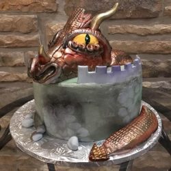 Dragon Grooms Cake, Medieval cakes, dallas custom cakes, custom delicious cakes