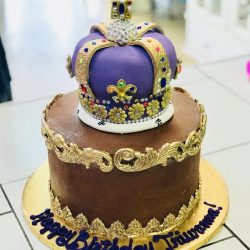 Gold and Brown Cakes, King Cakes, Arlington Cake Bakery, Euless Bakery