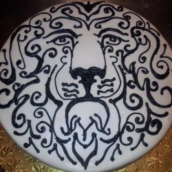 Lion cake, hand painted cakes, lion specialty cakes, dallas custom cakes, delicious cakes