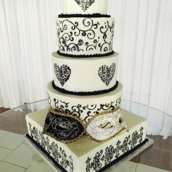 black-white-weddingcake | dallas | fort worth | arlington wedding cakes, pearl Wedding Cakes, Stencil wedding cakes, silver wedding cakes, wedding cake ideas, frisco wedding cakes, plano birthday cakes, carrolton wedding cake bakery, grapevine wedding cake, irving wedding cakes, sugar bee sweets bakery