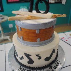 Music Notes & Drum with Sticks | That's The Cake
