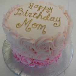 gold birthday cakes | mom birthday cakes | pink rosettes cake | arlington bakery, Birthday cakes in Arlington texas, birthday cakes in fort worth texas, affordable cakes in Arlington, affordable cakes in dallas, birthday cakes in dallas, birthday cakes in southlake, birthday cakes in irving, birthday cakes north texas