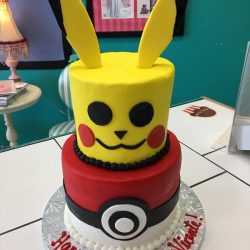 Pokemon cakes, birthday cakes for boys, kids birthday cakes, tiered birthday cakes, pikachu birthday cakes