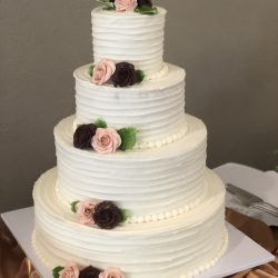 Ruffled Wedding Cakes, Dallas Wedding Cakes, Fort Worth Wedding Cakes, Custom Cakes in DFW, DFW Weddings, Simple Wedding Cakes