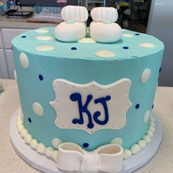 SIMPLE BABY SHOWER CAKE | BOYS BABY SHOWER CAKE | DALLAS CAKES | THAT'S THE CAKE BAKERY