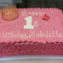 Pink Ruffles Cake | Girl Birthday Cakes | Princess Birthday Cakes | Dallas Cakes | Fort Worth Cakes