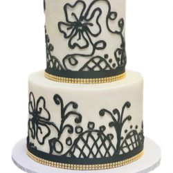 Black Lace Cake, Custom Cakes Dallas, Fort Worth Cakes, Arlington Specialty Cakes