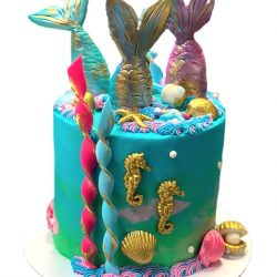 Mermaid Birthday Cakes, Custom Birthday Cakes, Small Birthday Cakes, Dallas Bakery, Arlington Bakery