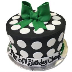 polka dots cake, cute bow birthday cake, custom birthday cakes, dallas, arlington, fort worth