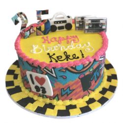 MTV cakes, 25th birthday cakes, hip hop theme cakes, fort worth bakery