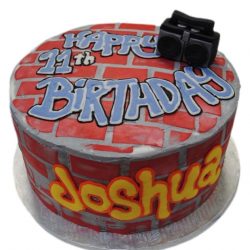 Hip Hop Cake with Bricks, Hip hop birthday cakes, custom birthday cakes, arlington bakery