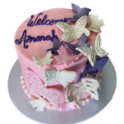 Butterflies Birthday Cake, Dallas Cakes, Fort Worth Cakes, Fort Worth Bakery, Girls Birthday Cake