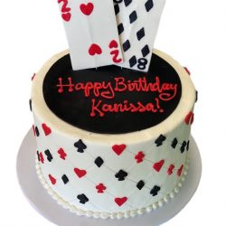 casino cakes, birthday cakes, 28 year old birthday cakes, custom cakes in fort worth, arlington bakery