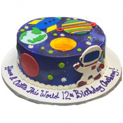 Space Birthday Cake | 12th birthday cakes | Space cakes | Dallas Bakery | Fort Worth Cakes | That's The Cake