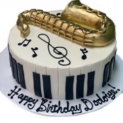 Saxophone Birthday Cake | That's The Cake | Custom Birthday Cakes | Dallas Bakery