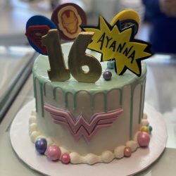 wonderwoman 16th birthday cake