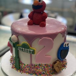 elmo cakes, sesame street cakes, birthday cakes dallas, fort worth bakery