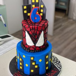 Spiderman & City Birthday Cake - Custom Birthday Cakes | That's The Cake Bakery