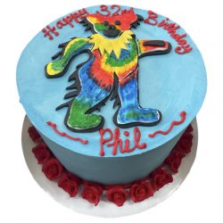 grateful dead birthday cakes, arlington bakery, that's the cake