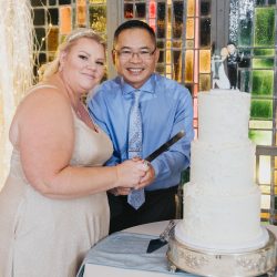 Snowflakes Wedding Cake | Winter Wedding | Custom Cakes Arlington | That's The Cake