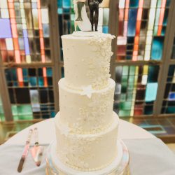 Snowflakes Wedding Cake | Winter Wedding | Custom Cakes Arlington | That's The Cake