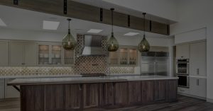 Pendant lighting full kitchen