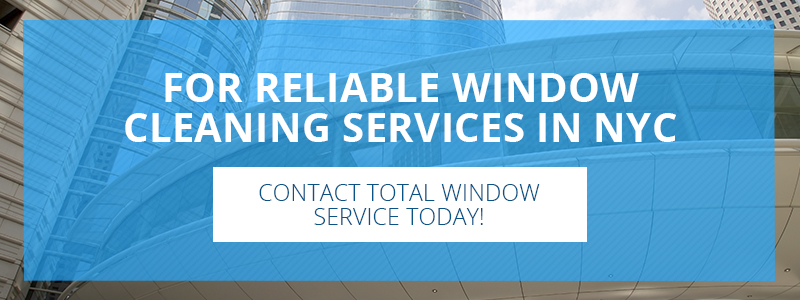 Call to action button advertising window cleaning services in NYC.